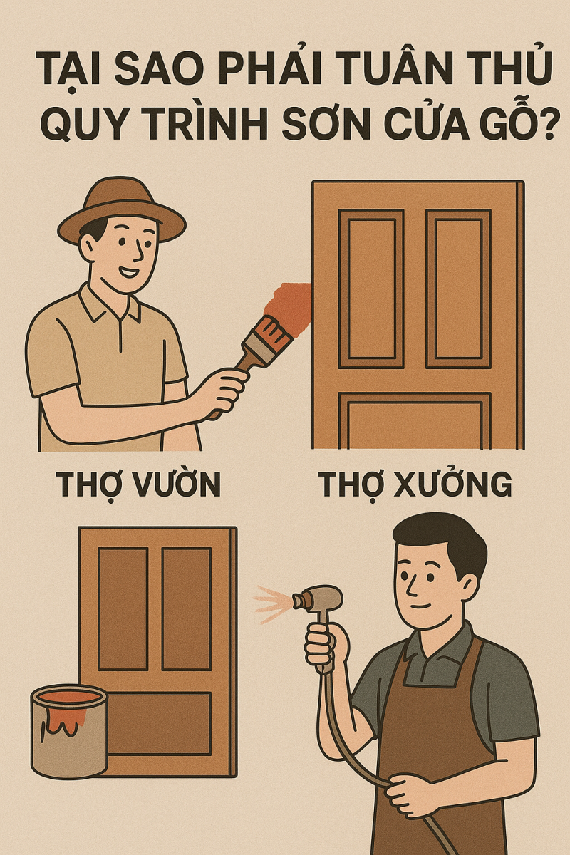 Sơn cửa gỗ